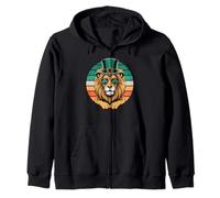 St. Patrick's Day Irish Lion Shamrock Pride Felpa con Cappuccio