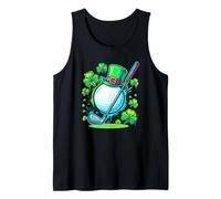 St Patricks Day Irish Shamrock Golf Ball Canotta