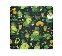 St. Patrick's Day Men Clovers Camera Wrap Cloth, Squares Magic autoadesivo panno per obiettivo fotocamera antigraffio protezione lente trucco Wrap Cloth Bag 35,1 x 35,1 cm, Multicolore, 21.7x21.7in,