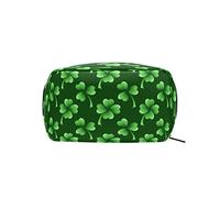 St. Patrick's Day Nature Makeup Bag Organizer portatile Borsa cosmetica per custodia da viaggio per trucchi, regali, borsa da toilette per uso quotidiano per ragazze e donne