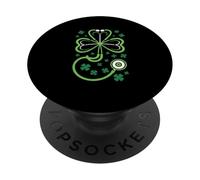 St Patrick's Day Nurse Doctor Stethoscope Shamrock RN MD PopSockets PopGrip Adesivo