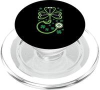 St Patrick's Day Nurse Doctor Stethoscope Shamrock RN MD PopSockets PopGrip per MagSafe