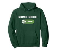 St Patrick's Day Nurse Mode Irlandese - Trifoglio Verde Trifoglio Felpa con Cappuccio