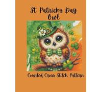 St Patrick's Day Owl: Green Clover Owl Counted Cross Stitch Pattern