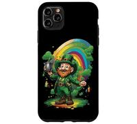 St Patricks Day Ragazzi Ragazze Bambini Trifoglio Leprechaun irlandese Custodia per iPhone 11 Pro Max