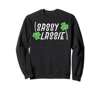 St Patricks Day Sassy Lassie Clover Saint Pattys Ragazze Bambini Felpa