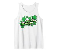 St Patricks Day Sassy Lassie Shamrock Funny Irish Girl Donne Canotta