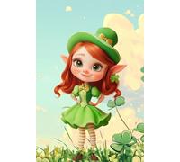St Patricks Day Shamrock Leprechaun Girl Journal for Kids: A Lucky Notebook with Lined Pages for Children | Perfect for Writing and Drawing