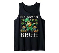St Patricks Day Six Seven Bruh Leprechaun 6 7 Ragazzo Bambini Giovani Canotta