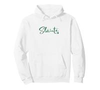 St Patricks Day Slainte Irish Toast Verde Felpa con Cappuccio