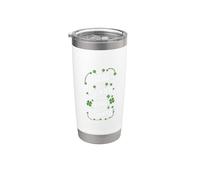 St Patricks Day Tacos Luckier Quadrifogli Bicchiere termico in acciaio inox doppia parete