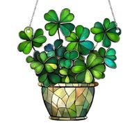 St Patricks Day Tree Decorations, St Patrick Ornaments, Window St Patrick Decor, Four Clover Decor, Acrilico Lucky Pendente, Forno Clover Acrylic Pendant for St Patricks Day