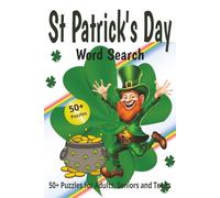 St Patrick's Day Word Search Puzzle Book: Irish Themed Puzzles | Perfect for Adults, Teens and Seniors | 50+ Puzzles for Fun, Entertainment and Relaxation | 6x9 inches, 86 pages | Solutions Included