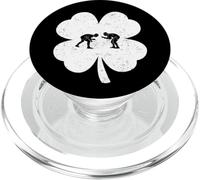 St Patrick's Day Wrestling Irish Shamrock Wrestling Lovers PopSockets PopGrip per MagSafe