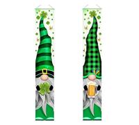 St Patricks Door Banner di St Patrick's Porch firma gli striscioni del portico Irish Shamrock per decorazioni per la casa 2pcs