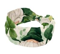 St. Patrick's Four Leaf Clover - Fascia elastica antiscivolo, larga fascia per capelli, annodata e attorcigliata, accessorio per capelli