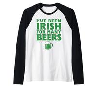 St Patrick's Sono Irlandese da Molte Birre Maglia con Maniche Raglan