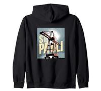 St Pauli Amburgo Porto Reeperbahn Gru Porto Silhouette Kiez Felpa con Cappuccio