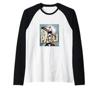 St Pauli Amburgo Porto Reeperbahn Gru Porto Silhouette Kiez Maglia con Maniche Raglan