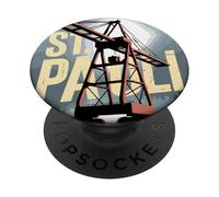 St Pauli Amburgo Porto Reeperbahn Gru Porto Silhouette Kiez PopSockets PopGrip Adesivo