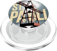 St Pauli Amburgo Porto Reeperbahn Gru Porto Silhouette Kiez PopSockets PopGrip per MagSafe