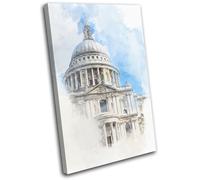 St Pauls Cathedral London Landmarks SINGLE TELA parete arte foto stampa
