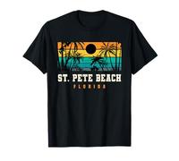 St. Pete Beach Florida Retro St. Pete Beach Tampa bay FL Maglietta