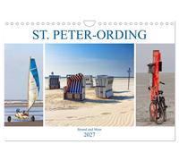 ST. PETER ORDING Strand und Meer (Wandkalender 2027 DIN A4 quer), CALVENDO Monat