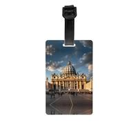 St Peter's Basilica, etichetta per la privacy della borsa da golf, valigetta staccabile (8,4 x 5,3 cm), borsa scolastica per bambini, etichetta per borsa sportiva, etichetta per bagagli da viaggio