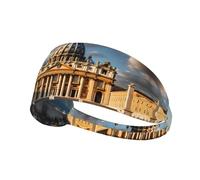 St Peter's Basilica Fascia per capelli per sport all'aria aperta, assorbe il sudore, per fitness, sport, yoga, ciclismo, fascia elastica per lo sport,