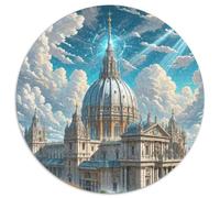 St. Peter's Basilica, Italy 1000 Pezzi Jigsaw Puzzle Adulti Building Puzzle Rotondo Creativo Per Bambini Decompressione E Regalo Per Adulti E Bambini Stampa Di Alta Qualità 1000pcs (67.5x67.5cm)