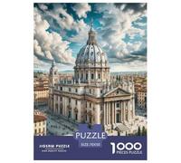 St. Peter's Basilica, Italy 1000 Pezzi Puzzle Difficile Regalo Per Gli Amanti Dei Building Per Adulti E Bambini Dai 12 Anni Qualità Premium Sfide Extra Divertenti Intrattenimento Creativo 70x50cm/1000