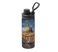 St Peter's Basilica Thermos in acciaio inox, adatto per ciclismo, palestra, basket da viaggio 510 g, thermos per sport all'aria aperta