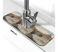 St Peters Square And Basilica - Tappetino per rubinetto in diatomite, 38 x 14 cm
