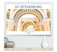 St. Petersburg - Prachtvolle Ostseemetropole (hochwertiger Premium Wandkalender 2026 DIN A2 quer), Kunstdruck in Hochglanz: Der Kalender gibt ... kulturelle Zentrum Russlands, St. Petersburg.