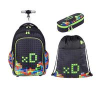 St.Right Block Kit Zaino Trolley con Ruote Scuola Elementare Medie