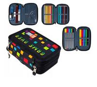 St.Right Game Over Astuccio 3zip Completo Accessori 47pezzi Scuola Ragazzi