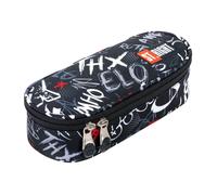 St.Right Grafiti Astuccio Porta Penne Piatto Scuola Organizzato