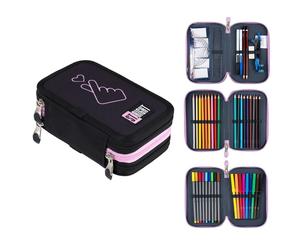 St.Right K-Pop Lover Astuccio 3zip Completo Accessori 47pezzi Scuola