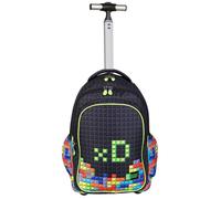 ST.Right XD Pixel Zaino Trolley Grande 30 litri Scuola Elementare Media Ragazzo
