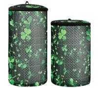 St Shamrock Borsa per scarpe irlandese per lavatrice Borsa per lavaggio scarpe da ginnastica 2 pezzi Sacchetto di lavaggio della lavanderia per lavare le scarpe, St Shamrock Irlandese, 1 size, moderno