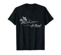 St. Thomas Isole Vergini americane Signature Heart Art - Souvenir Maglietta