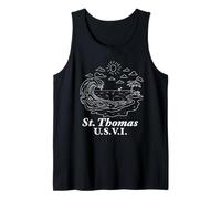 St. Thomas U.S.V.I. Vacanza souvenir Isola Vergine degli Stati Uniti Canotta