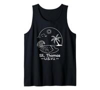 St. Thomas U.S.V.I. Vacanza souvenir Isola Vergine degli Stati Uniti Canotta