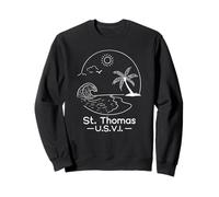 St. Thomas U.S.V.I. Vacanza souvenir Isola Vergine degli Stati Uniti Felpa