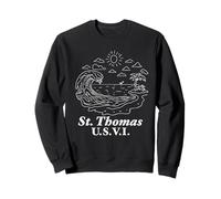 St. Thomas U.S.V.I. Vacanza souvenir Isola Vergine degli Stati Uniti Felpa