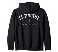 St. Timothy Catholic Patron Christian Saint Felpa con Cappuccio