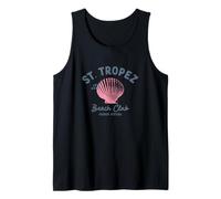 St. Tropez Beach Club French Riviera Vintage Logo Canotta