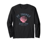 St. Tropez Beach Club French Riviera Vintage Logo Maglia a Manica