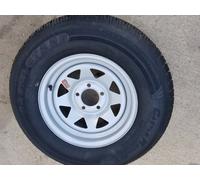 ST205/75R14 Rimorchio Rainier Pneumatici/Bianco Raggi Acciaio Ruota